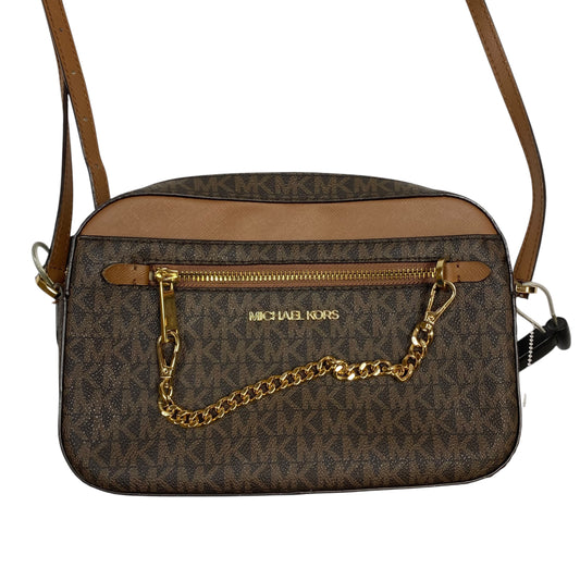 Crossbody Designer By Michael Kors In Brown, Size:Small