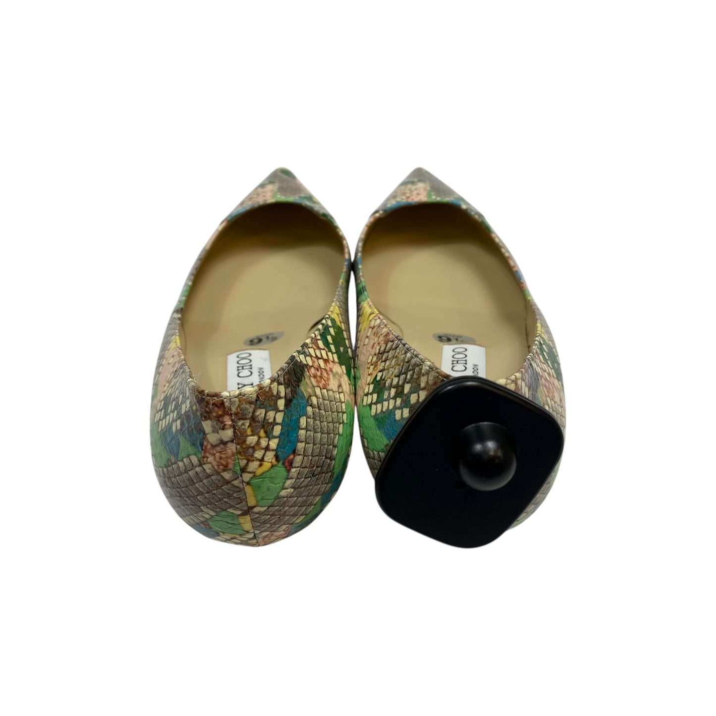 Shoes Luxury Designer By Jimmy Choo In Snakeskin Print, Size:9.5