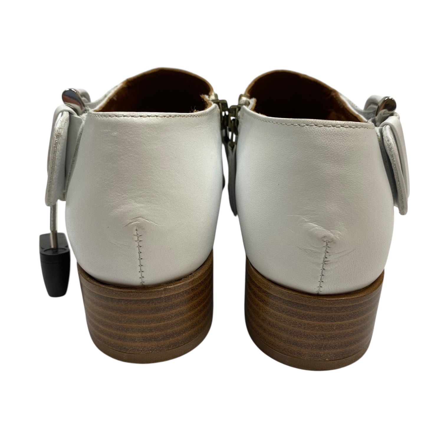 Boots Ankle Heels By Aquatalia In White, Size:6