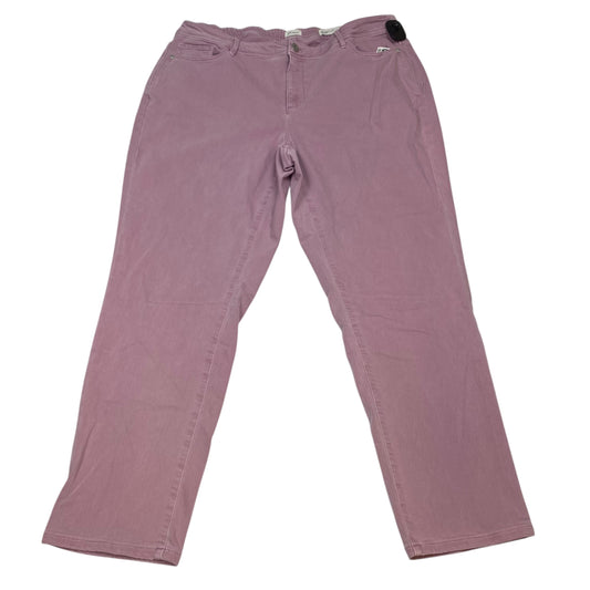 Jeans Skinny By J. Jill In Purple Denim, Size:20