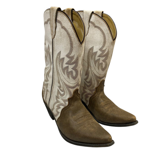 Boots Western By Smoky Mountain Boots In Brown & White, Size:9.5