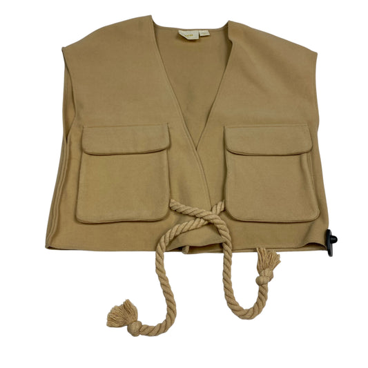 Vest Other By Maeve In Tan, Size:Osfm