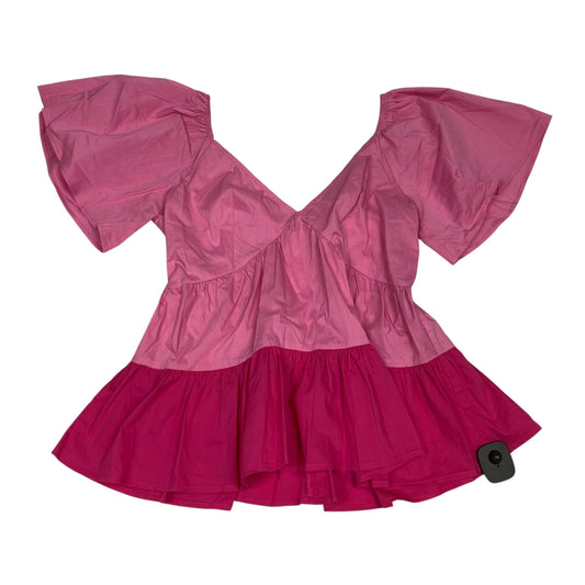Top Ss By One One Six In Pink, Size:M
