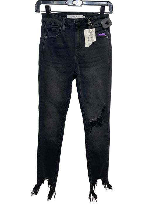 Jeans Skinny By Hidden In Black Denim, Size: 0