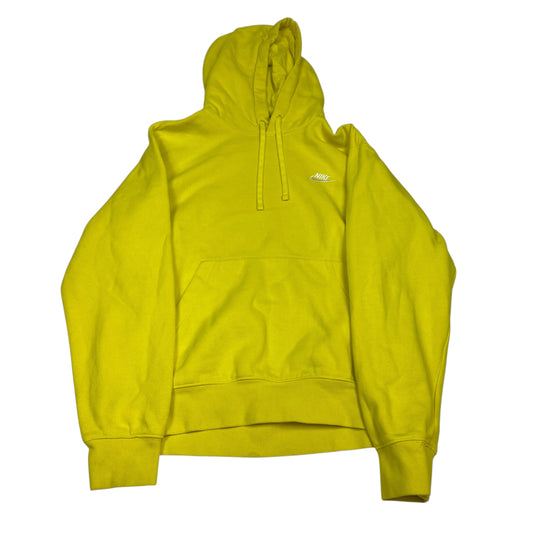 Athletic Sweatshirt Hoodie By Nike Apparel In Yellow, Size:S