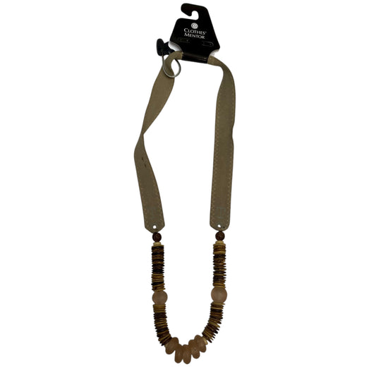 Necklace Statement By Twine & Twig In Tan