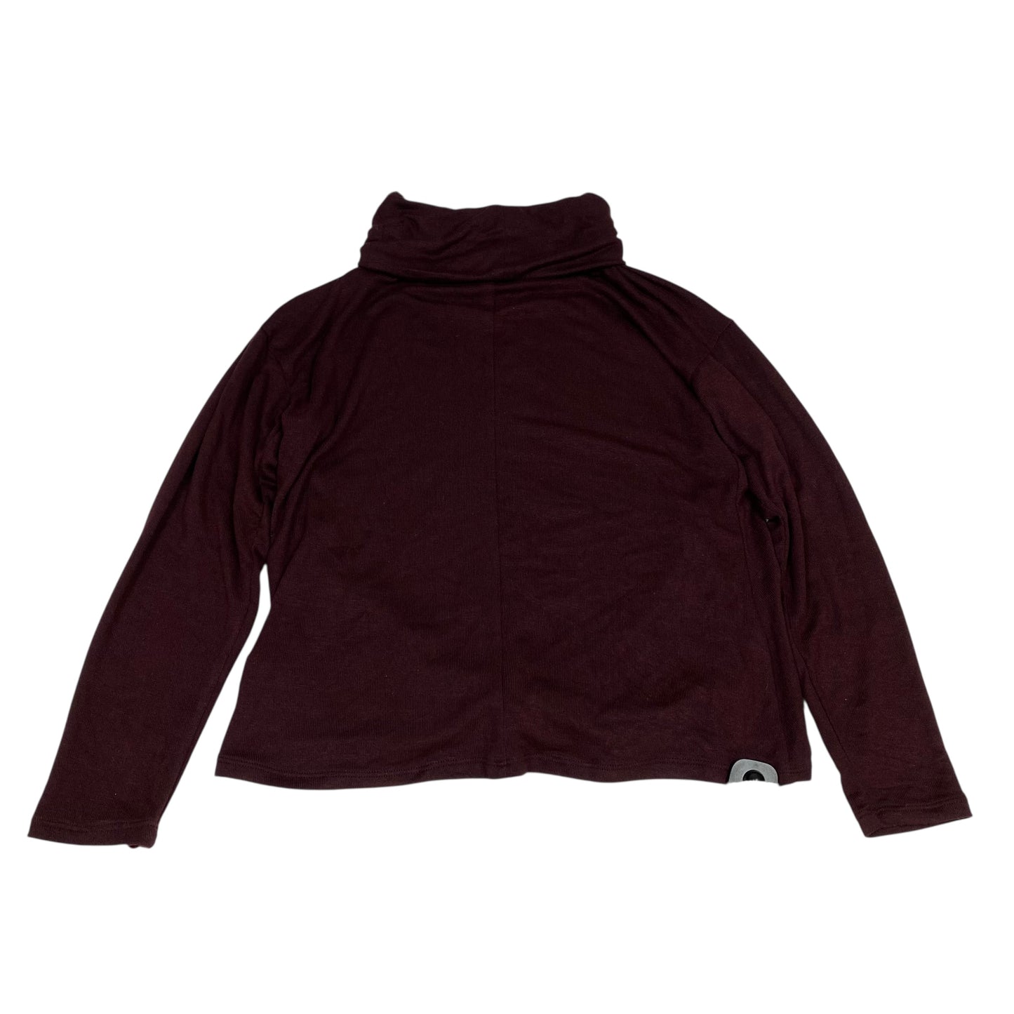 Top Ls By Jennifer Lopez In Maroon, Size:L