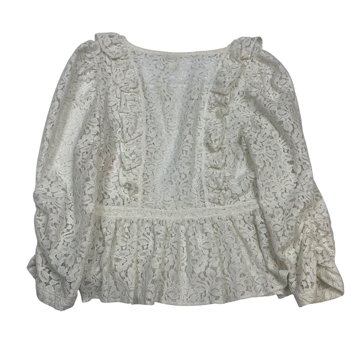 Top 3/4 Sleeve By Meadow Rue In Cream, Size:Xs
