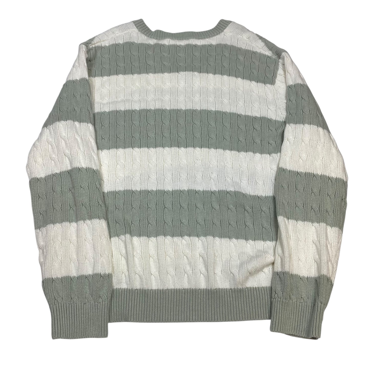 Sweater By John Galt In Cream & Green, Size:Osfm