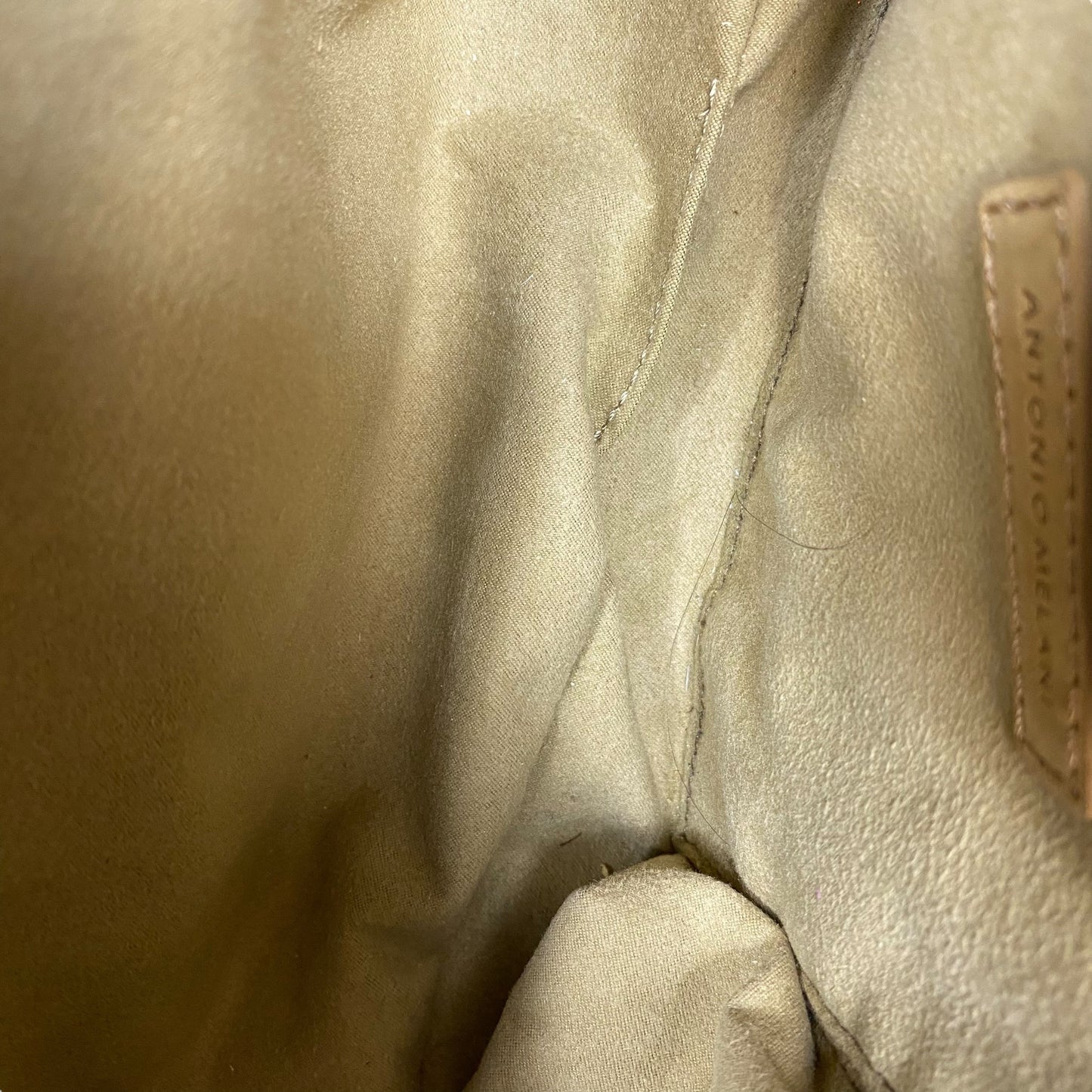 Handbag Leather By Antonio Melani In Tan, Size:Small