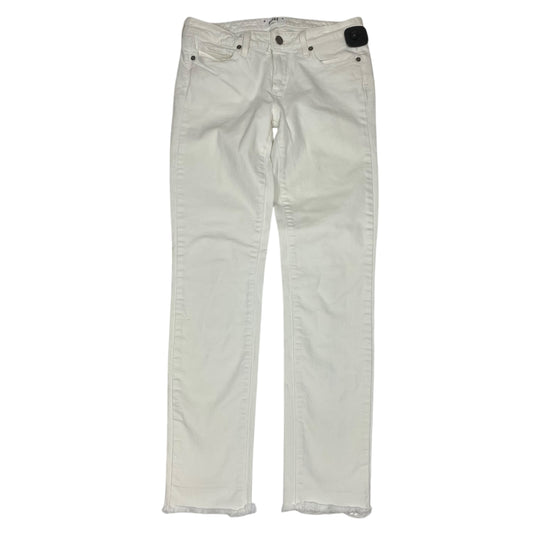 Jeans Designer By Paige In White Denim, Size:6