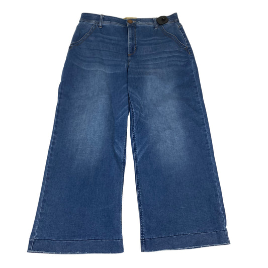 JEANS CROPPED by DEMOCRACY in BLUE DENIM, Size:14