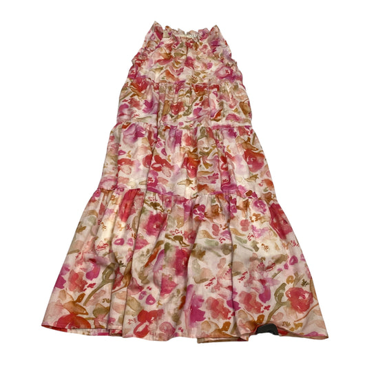 DRESS CASUAL MAXI by TCEC in BROWN & PINK, Size:S