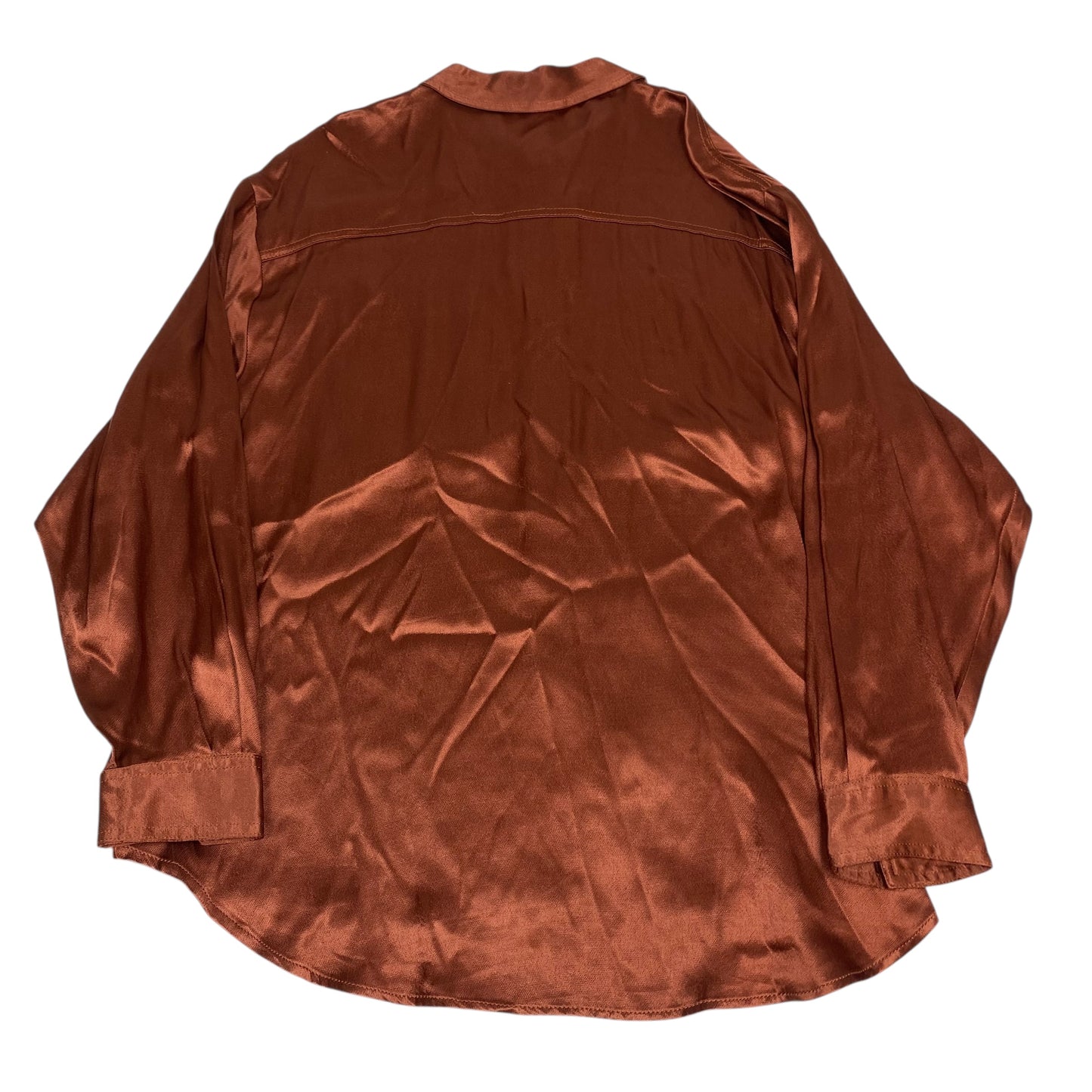 BLOUSE LS by French in BROWN, Size:L