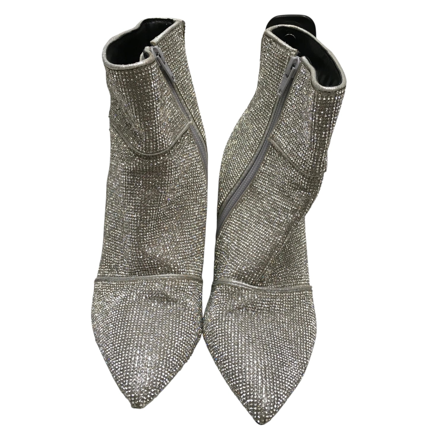 Boots Ankle Heels By A New Day In Silver, Size:7
