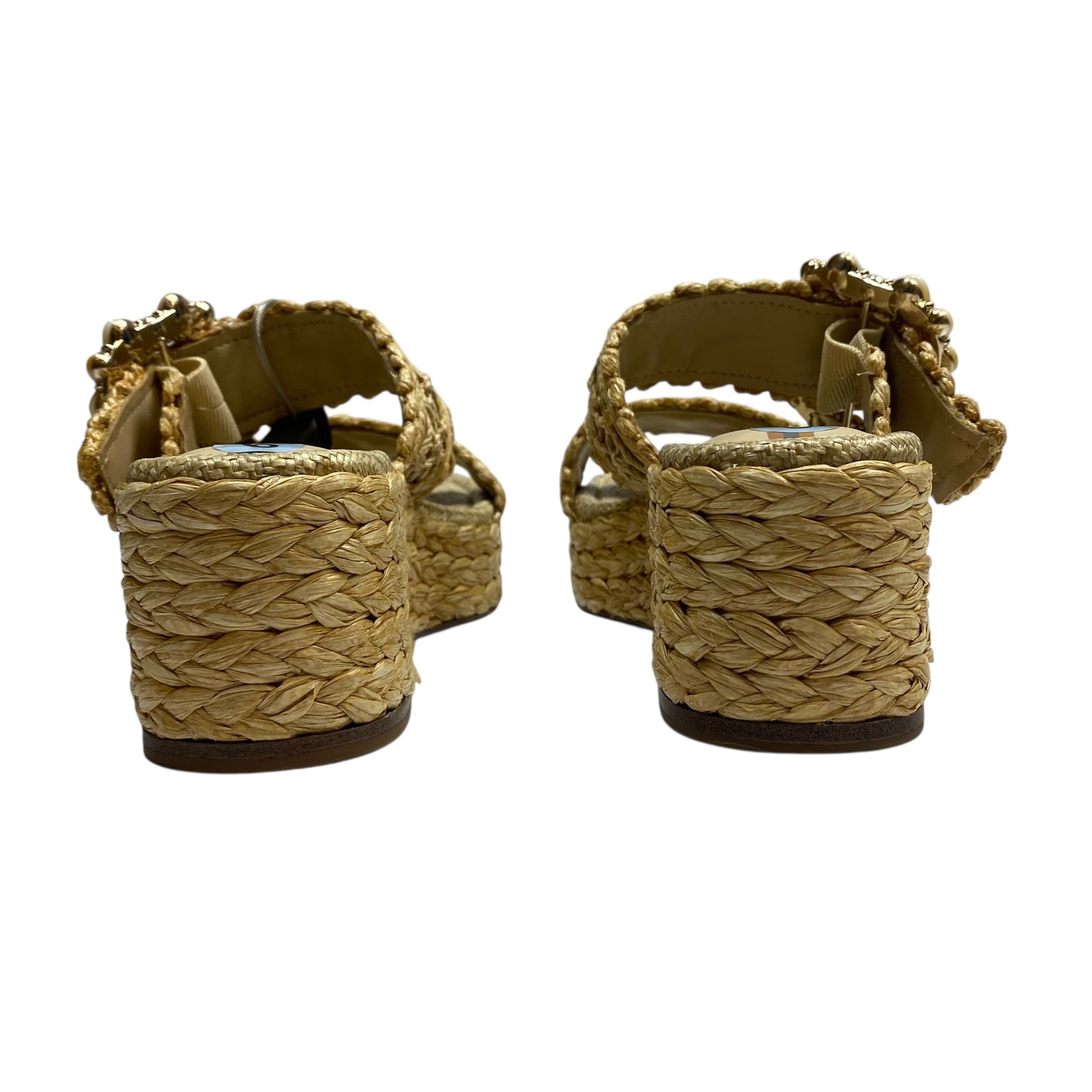 Sandals Heels Platform By Sam Edelman In Tan, Size:6